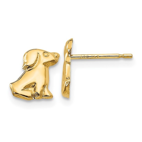 14k Madi K Dog Post Earrings - Picture 1 of 4